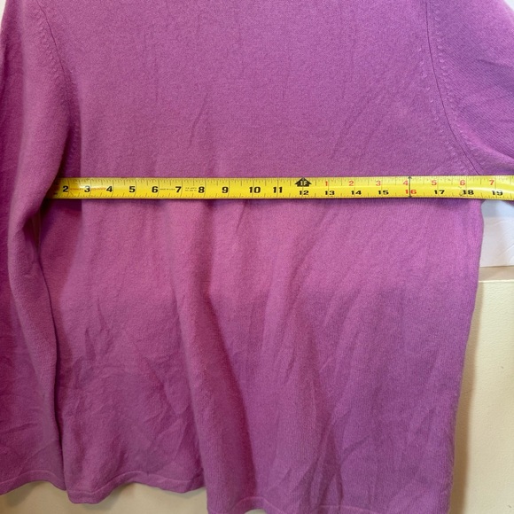 Charter Club Vintage Cashmere Turtleneck Sweater Pullover Top Soft Minimalist L - Picture 12 of 13